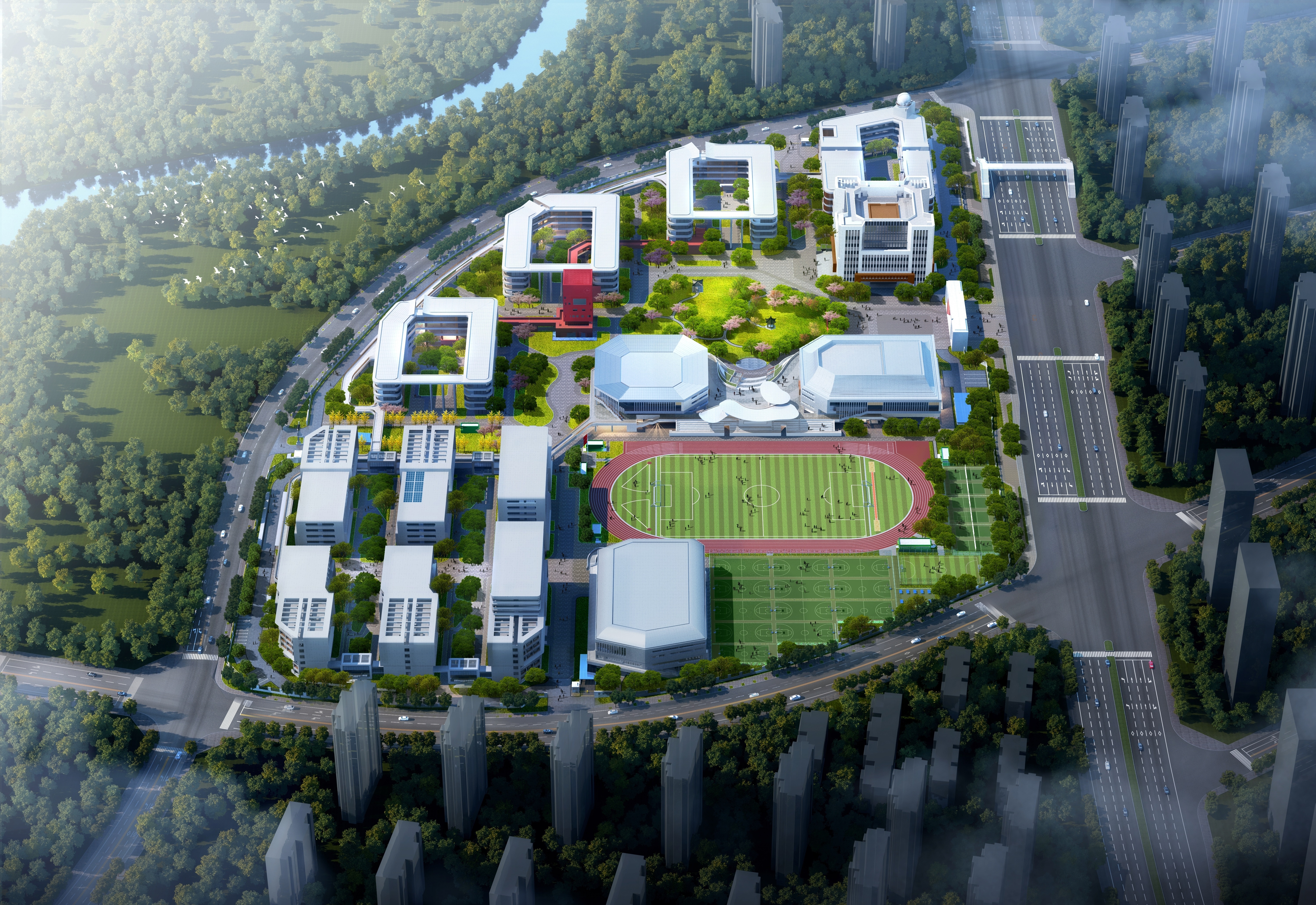 1合肥一中淝河校区.jpg 1合肥一中淝河校区.jpg